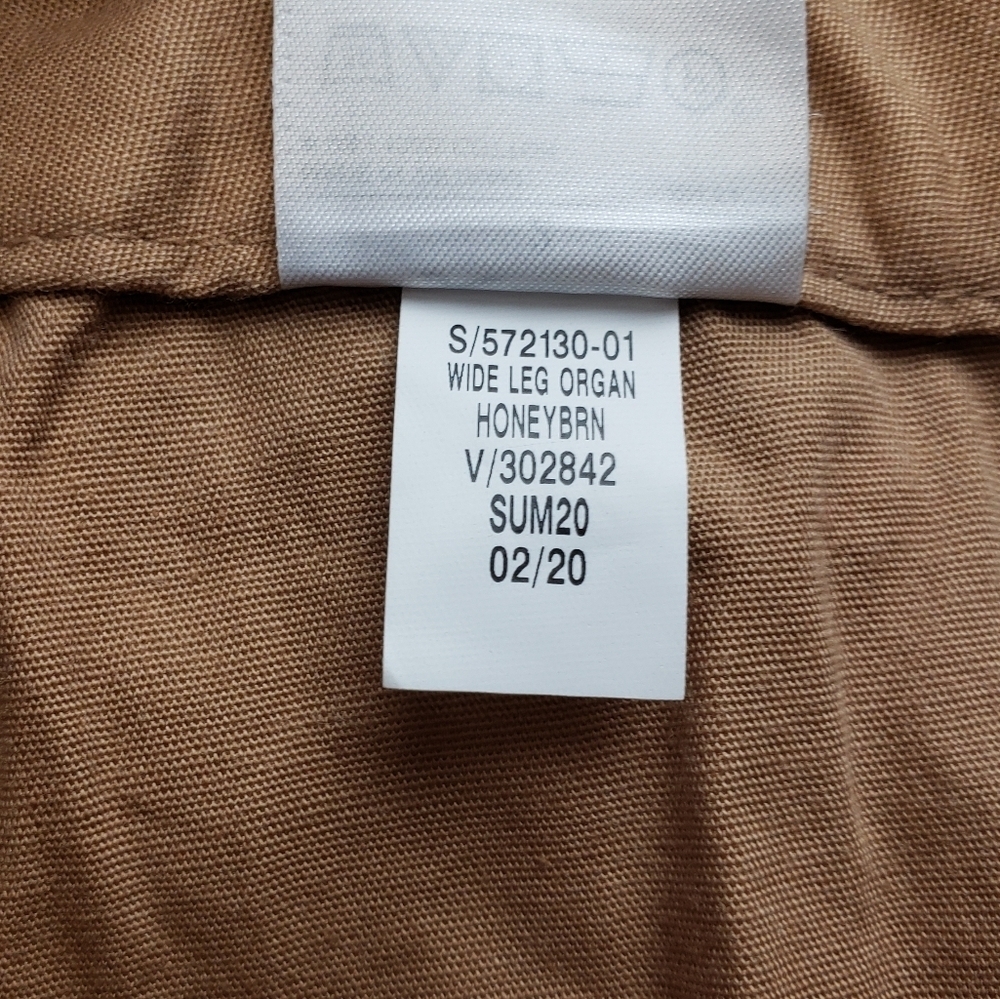 Banana Republic MADE WITH ORGANICALLY GROWN COTTON WIDE-LEG FOLDOVER PANT size 2 - Picture 9 of 11